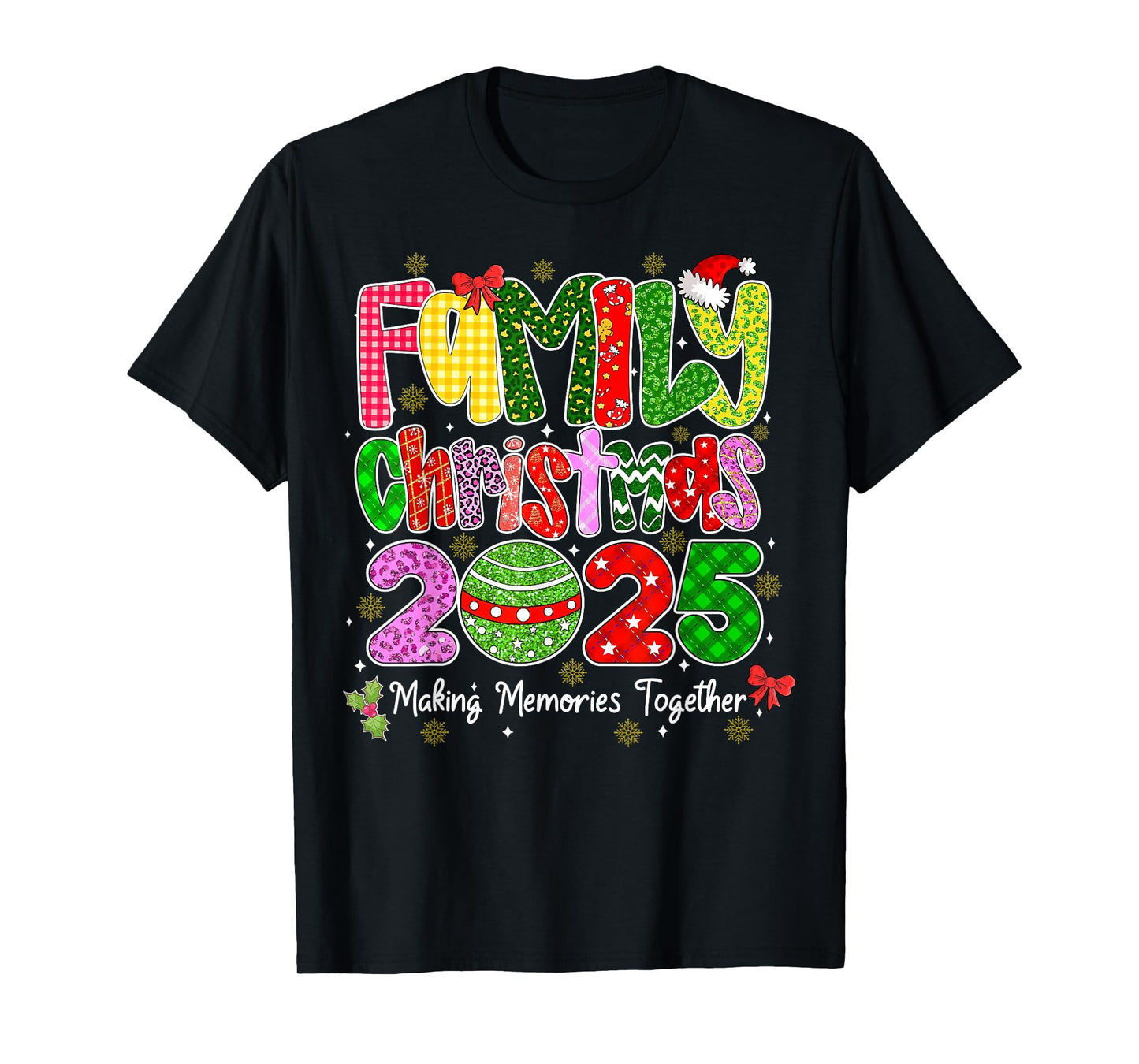 Matching Family Christmas 2025 Team Santa Elf Squad Outfit T-Shirt