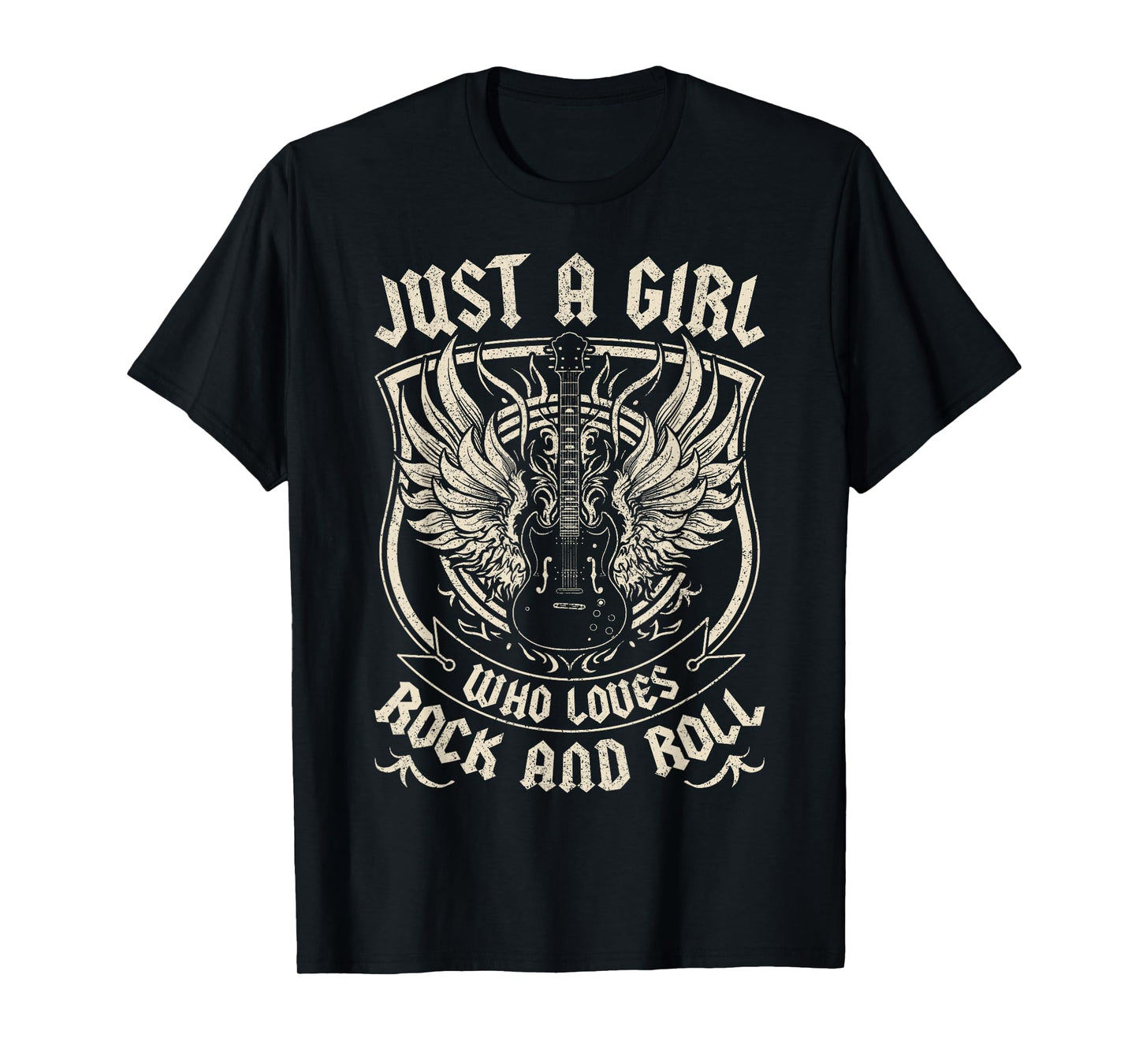 Rock Band Rock Concert Just A Girl Who Loves Rock And Roll T-Shirt