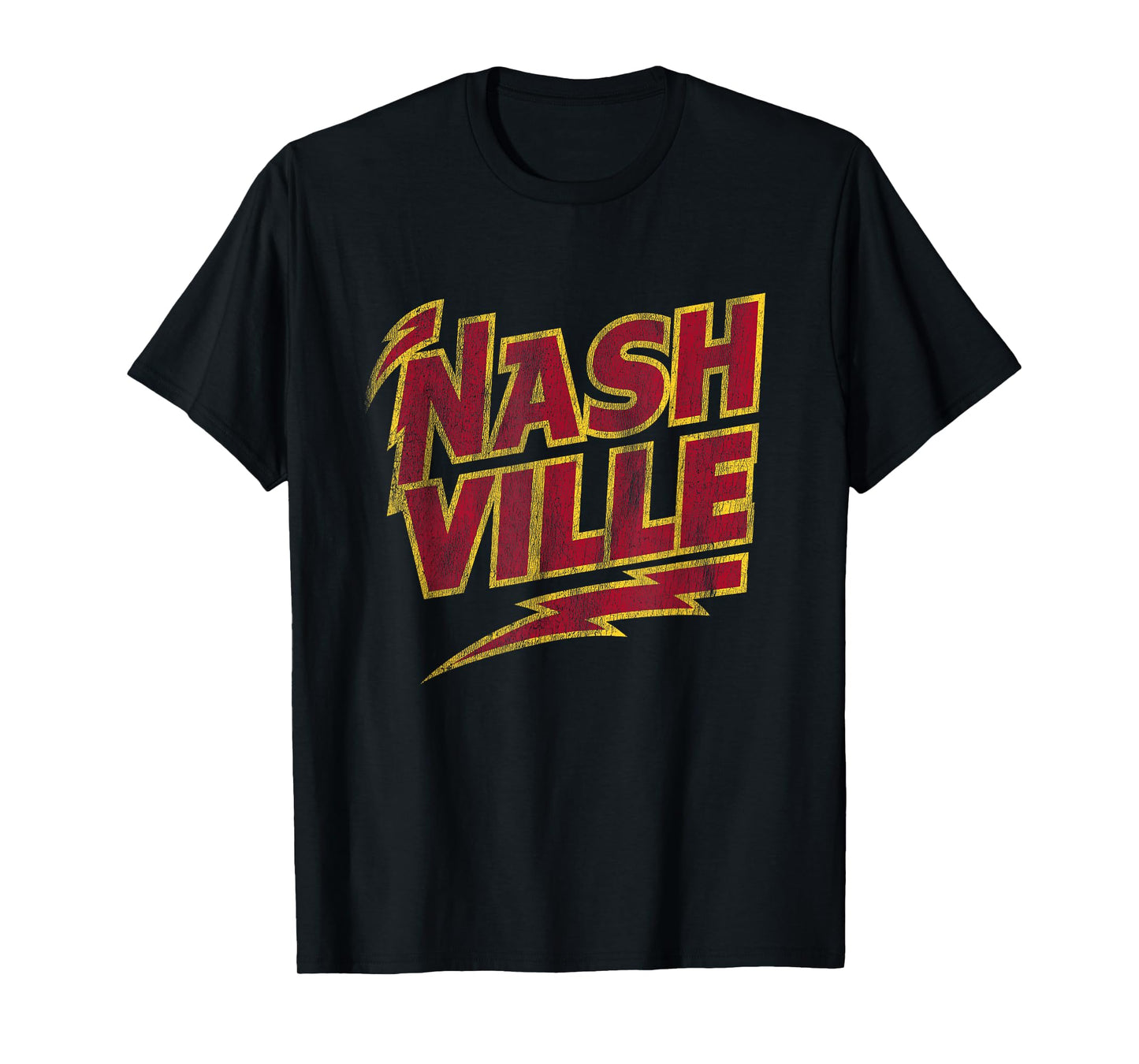 Vintage Nashville Music City Country Rock Retro Concert Tee T-Shirt