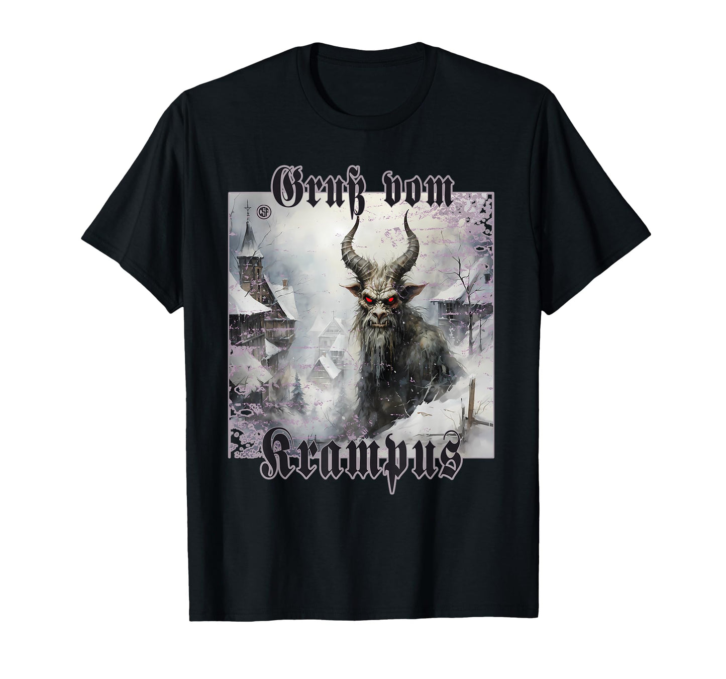 Greeting from Krampus Christmas Legend Figure T-Shirt