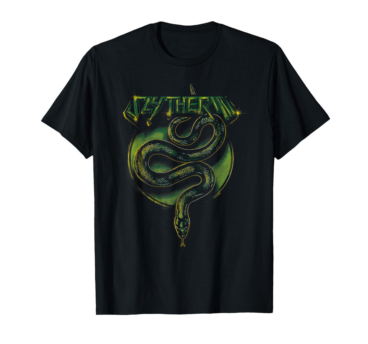 Harry Potter Slytherin Vintage Rock Band Style Logo T-Shirt