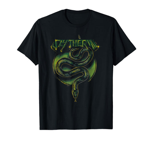 Harry Potter Slytherin Vintage Rock Band Style Logo T-Shirt