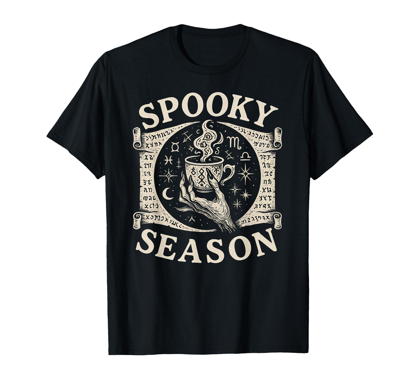 Halloween Spooky Season Witchy Coffee Cup Witch Gothic T-Shirt