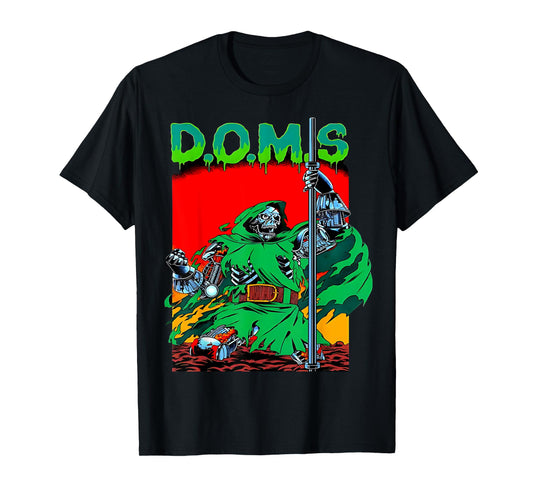 DOMS Funny Muscle Gym Weightlifting Bodybuilding Fitness T-Shirt
