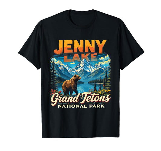 Grand Tetons National Park Jenny Lake Vintage Trip Vacation T-Shirt