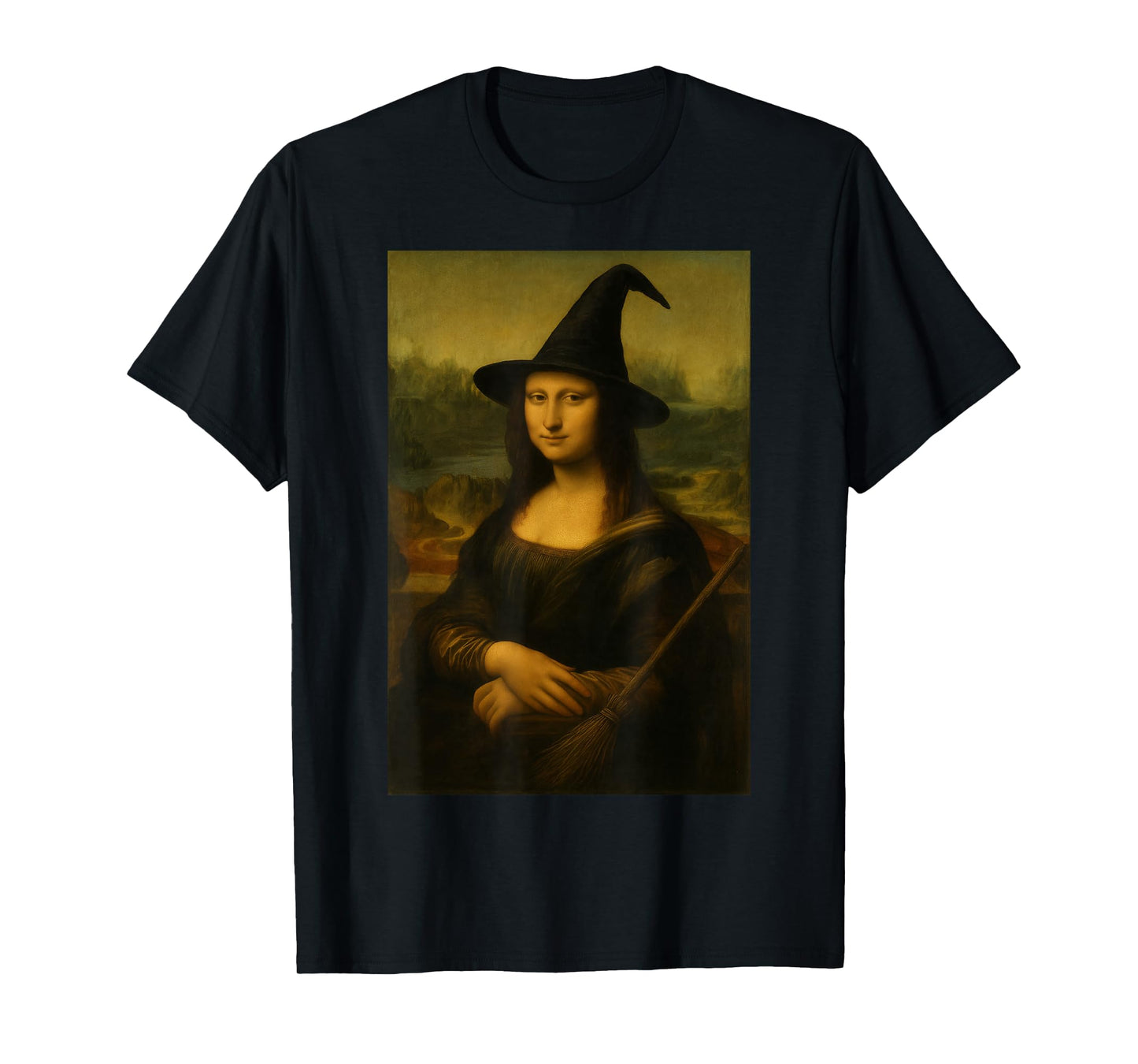 Halloween Mona Lisa Witch T-Shirt