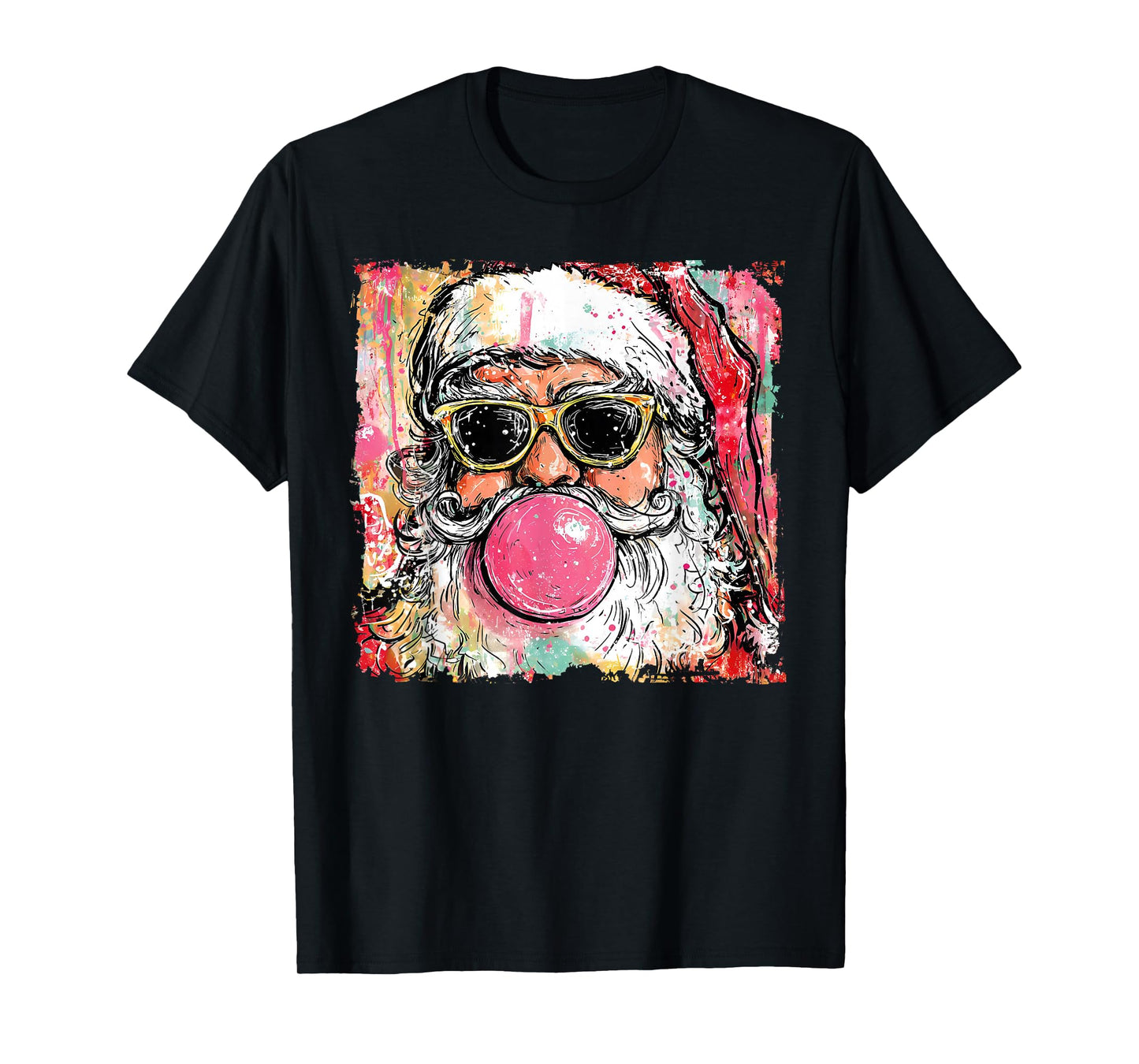 Santa Sunglasses Merry Christmas Xmas Pajamas Holiday Funny T-Shirt