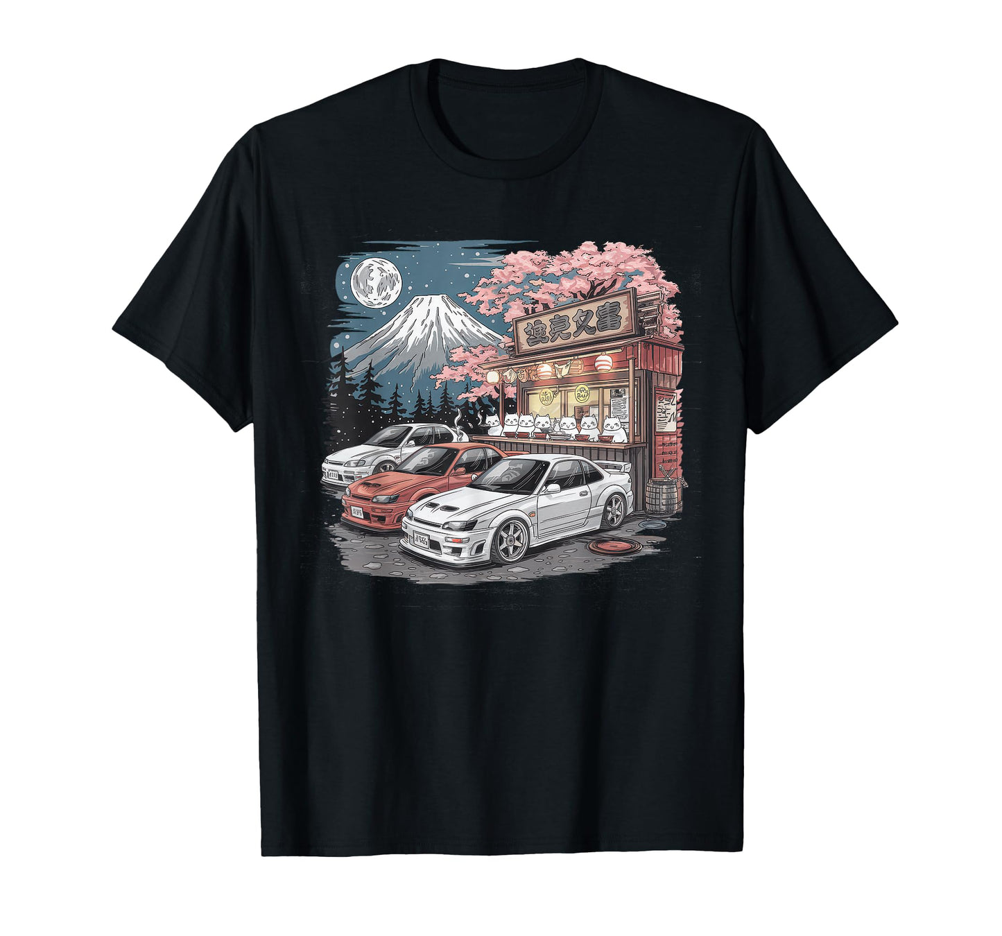 Japanese Car Tshirt Men JDM Japan Street Racing Streetwear T-Shirt
