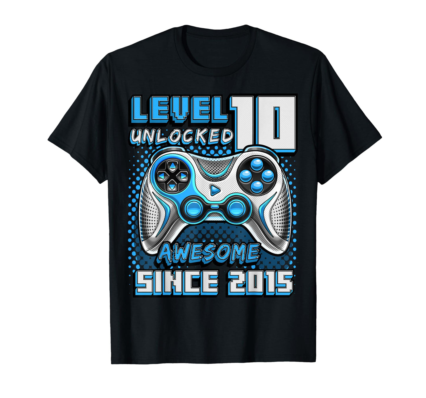 10th Birthday Boy Level 10 Gamer 10 Year Video Game Party T-Shirt