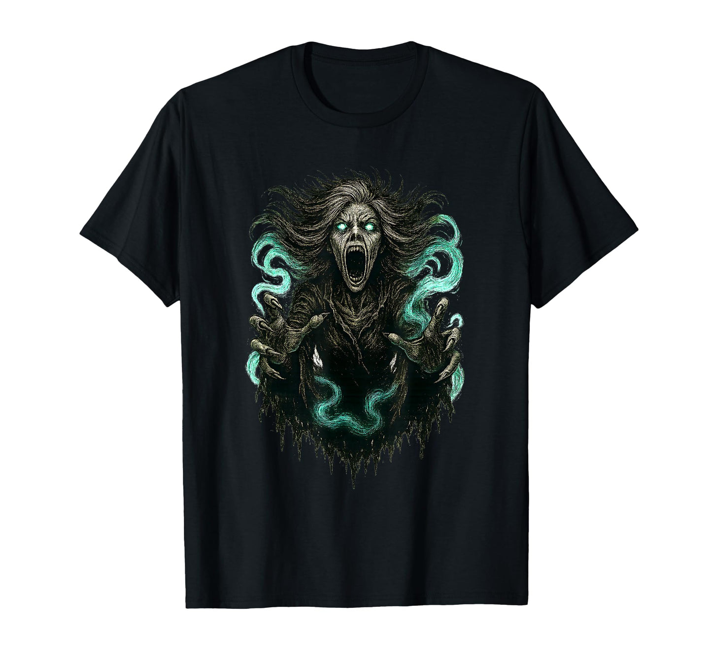 Banshee Wailing Ghost Screamer Spirit Haunting Phantom Tee T-Shirt