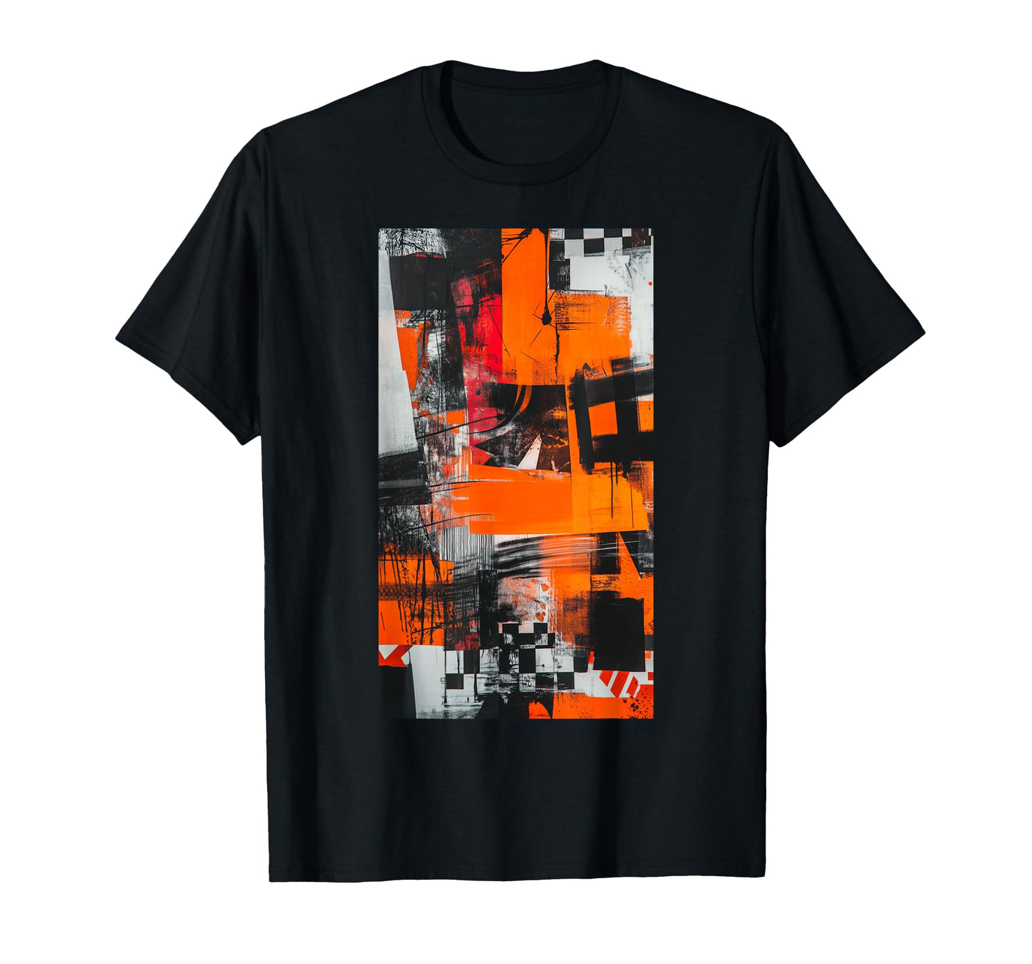 Graffiti Orange Abstract art Modern Colors T-Shirt