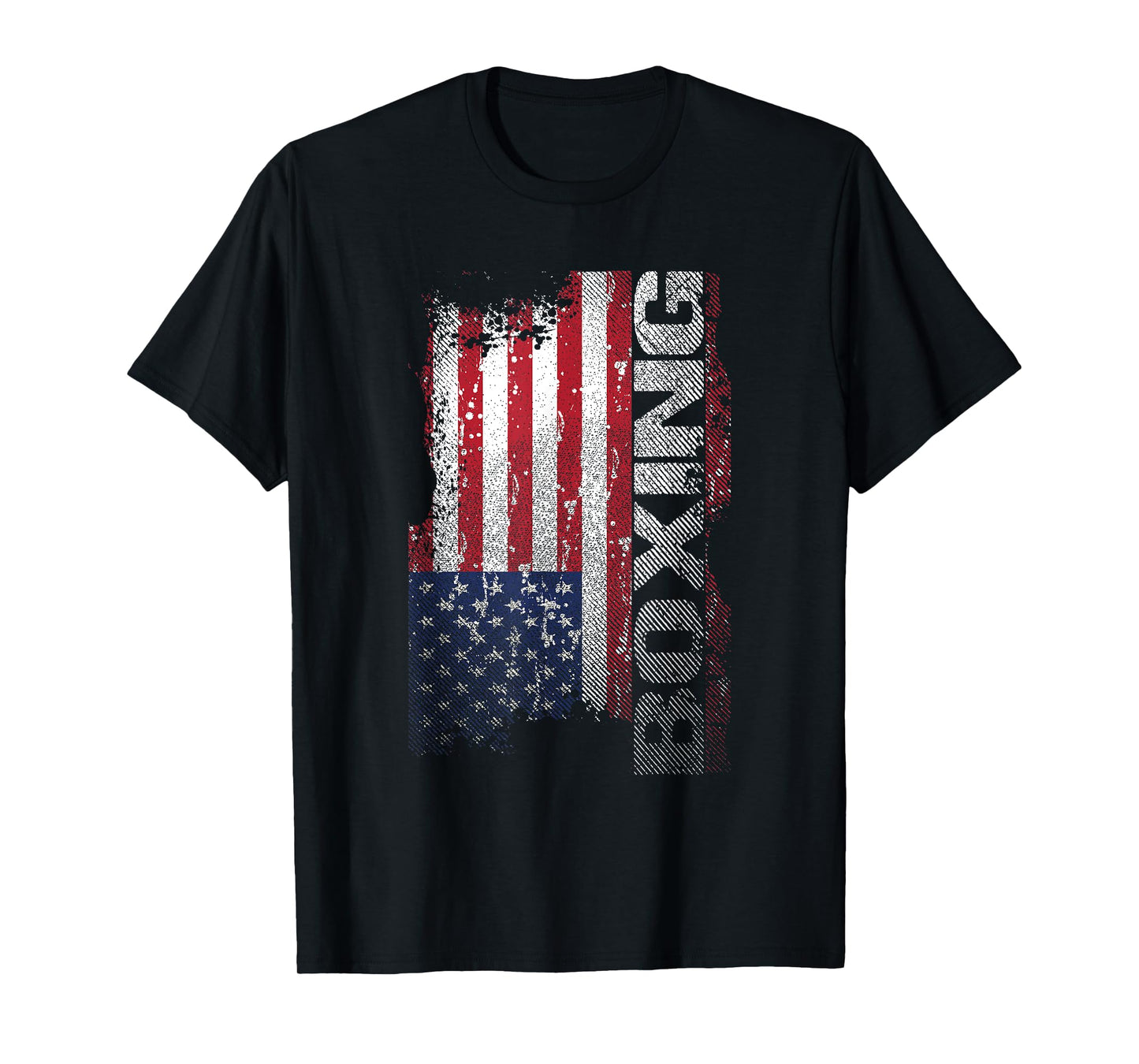 USA Flag Boxing T-Shirt, Boxer Tee Gift Women Kids Men T-Shirt
