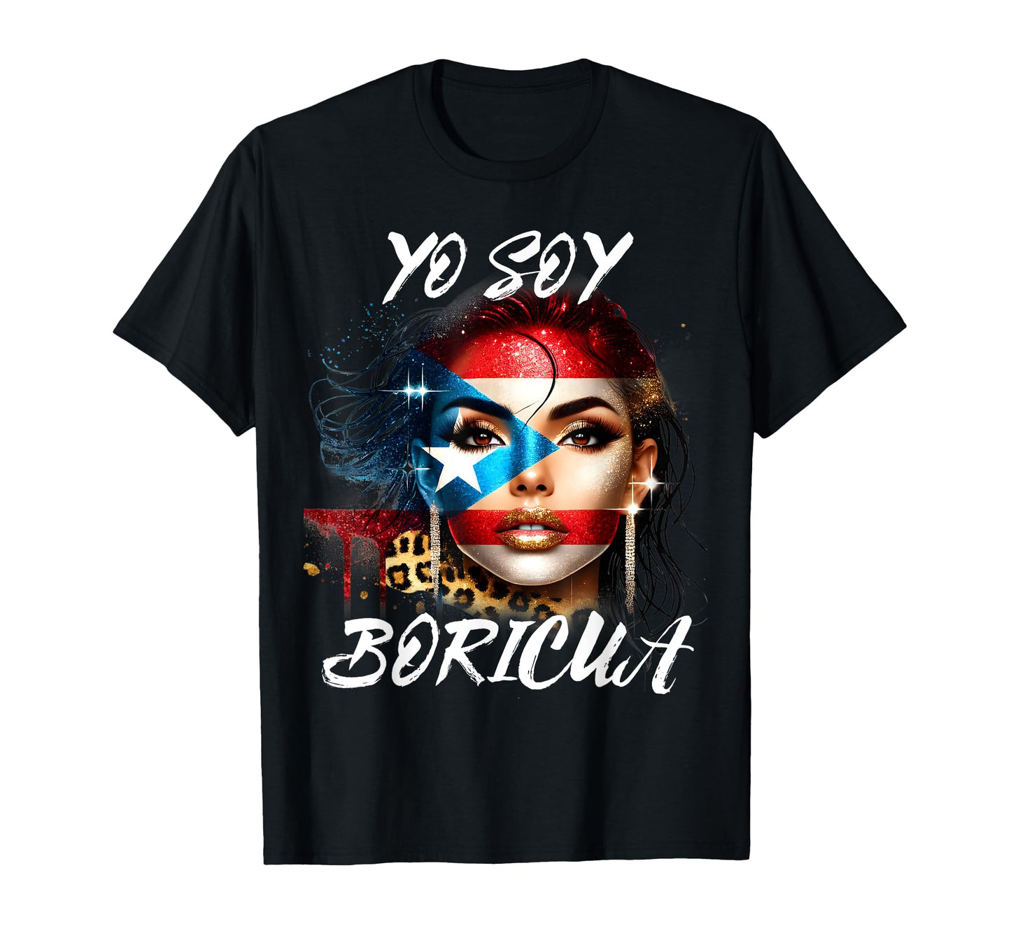 Puerto Rican Women Yo Soy Boricua Puerto Rico Flag Hispanic T-Shirt