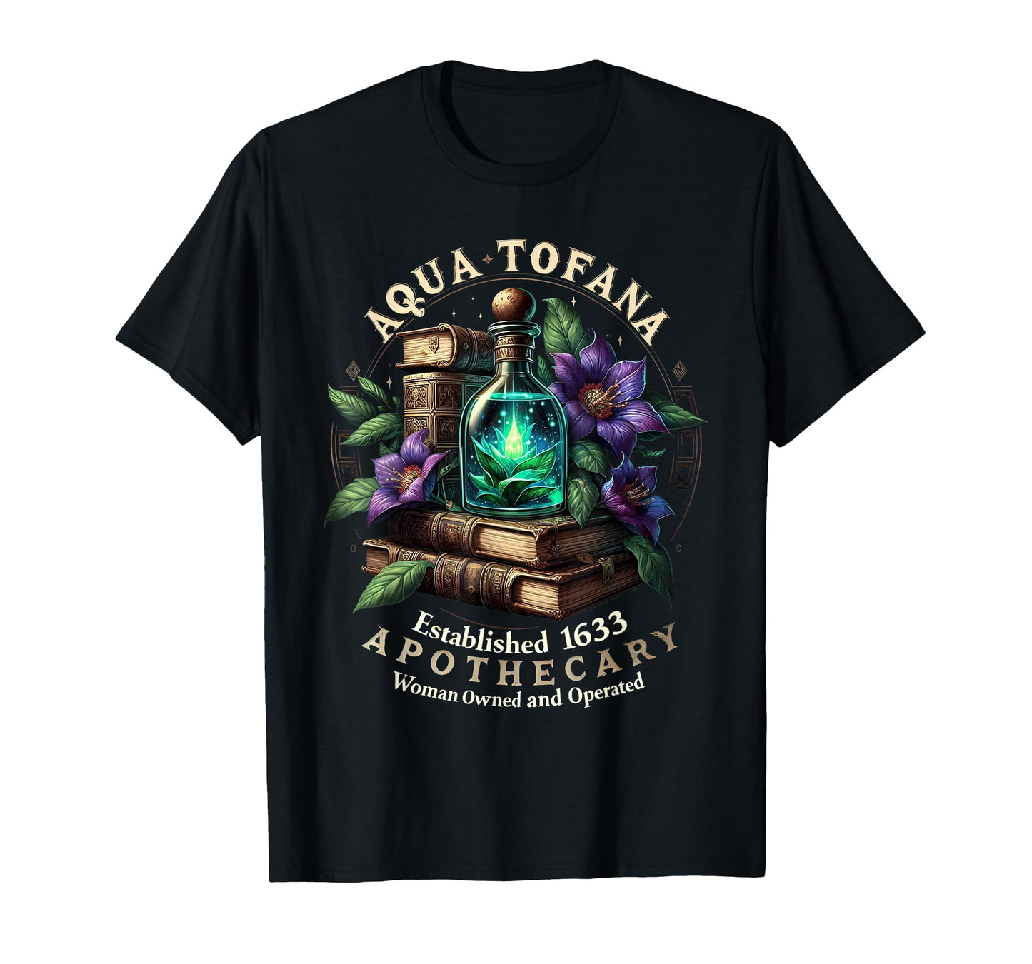 Aqua Tofana Apothecary Feminist Vintage Woman Girl T-Shirt