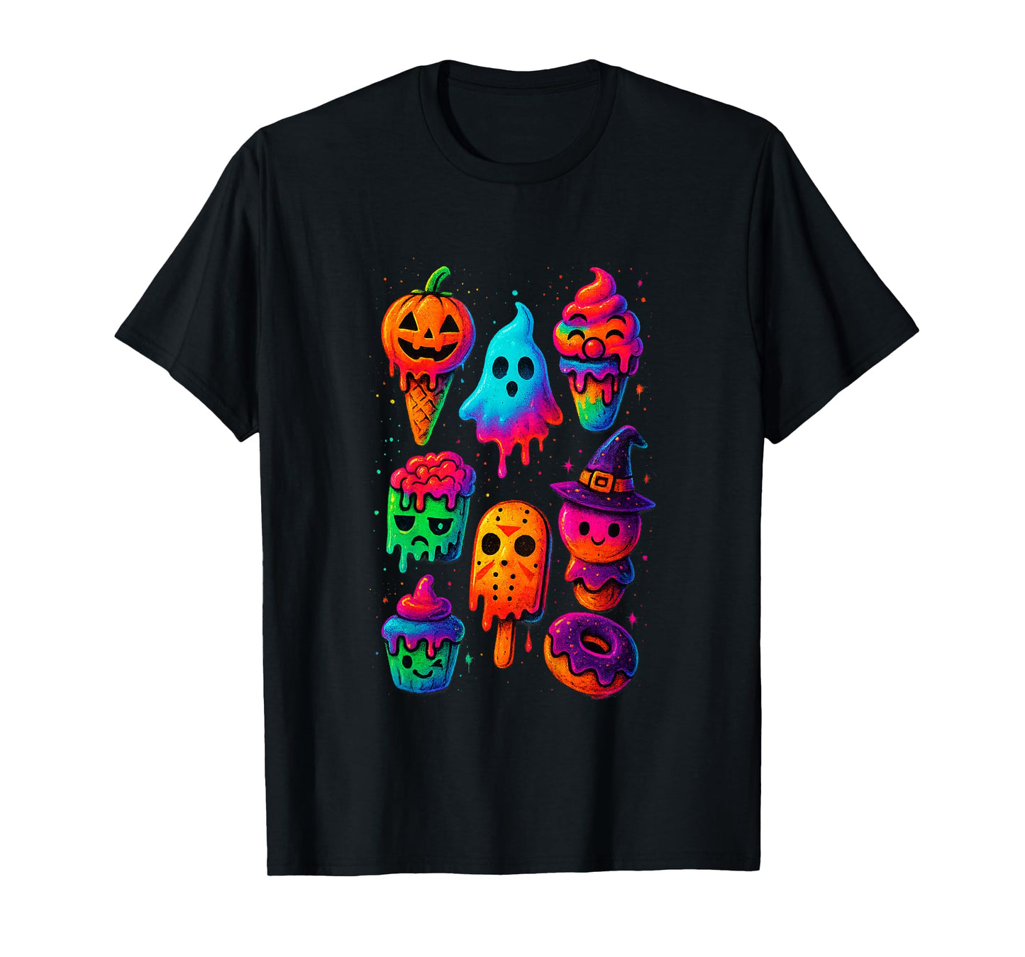 Kawaii Anime Halloween Sweet Monster Ice Cream Pops Candy T-Shirt