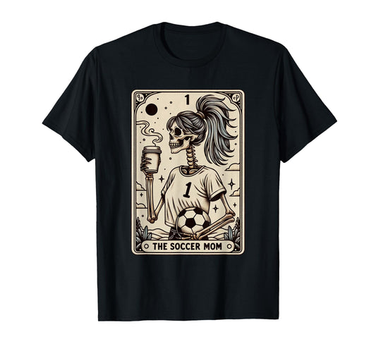 Soccer Mom Tarot Card, Vintage Halloween Soccer Mama T-Shirt