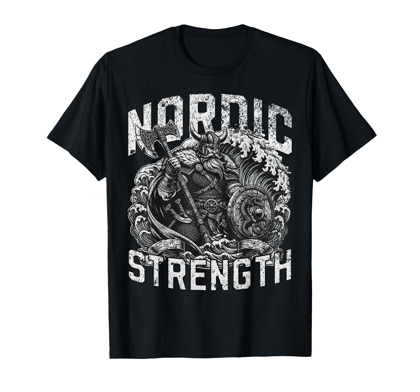 Nordic Strength Viking Warrior Vintage Men Women T-Shirt